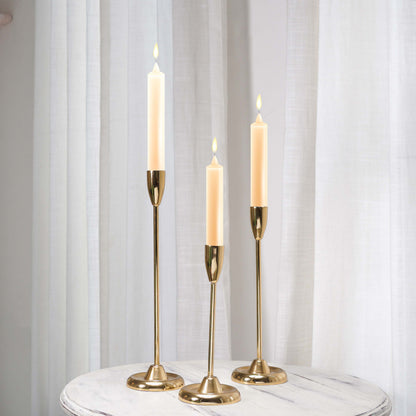 Luxury Metal Taper Candle Holder Set