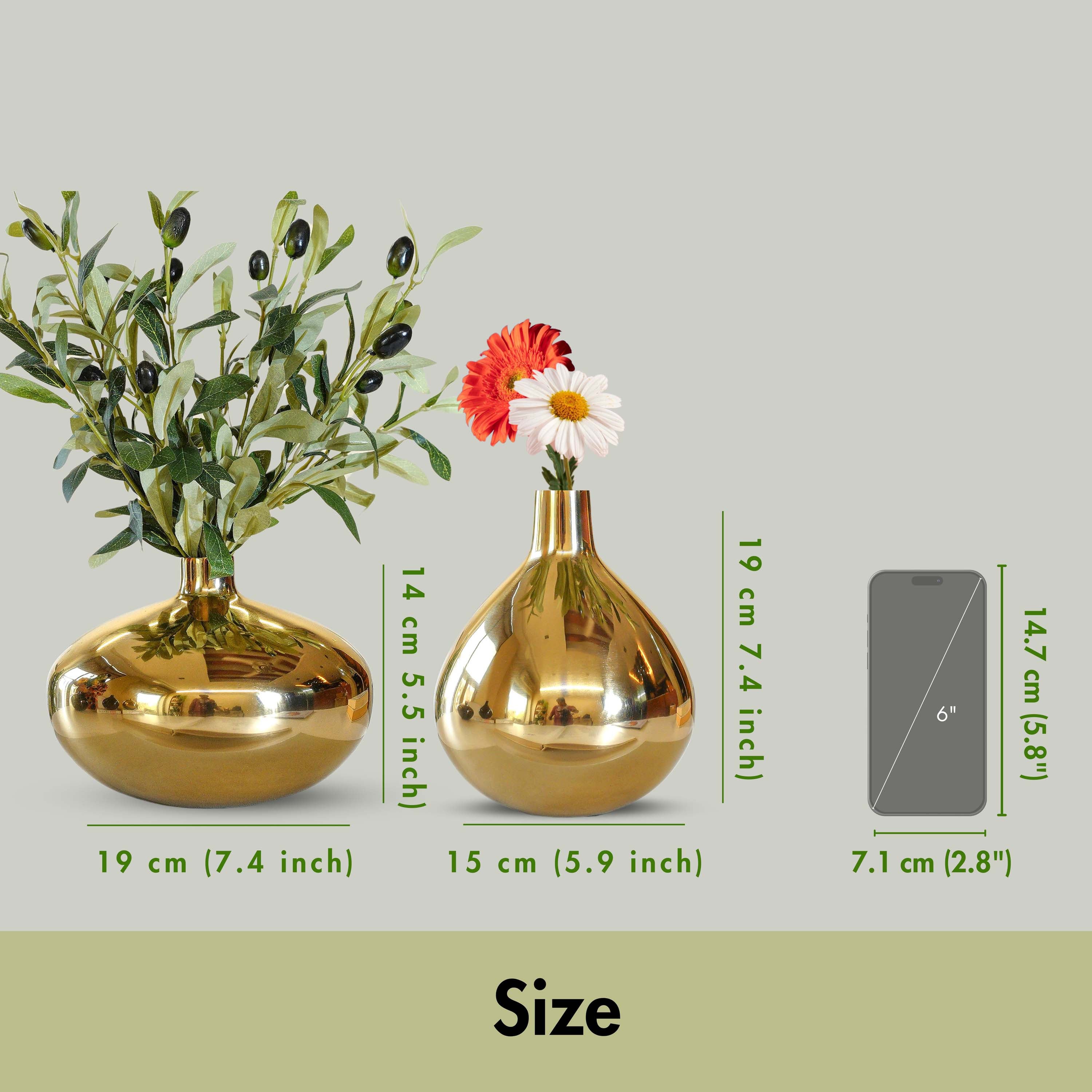 Metal Vase, Birthday gift for Him