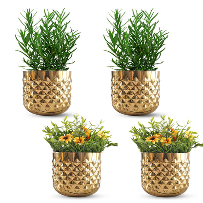 Pineapple Metal Planter Set (Pot Only)