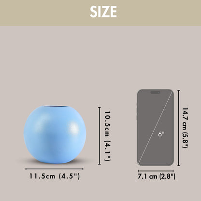 Blue Ball Vase, Small
