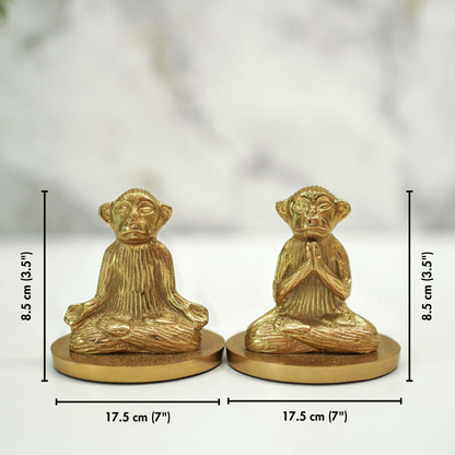Yoga Monkey Candle Holder, Set