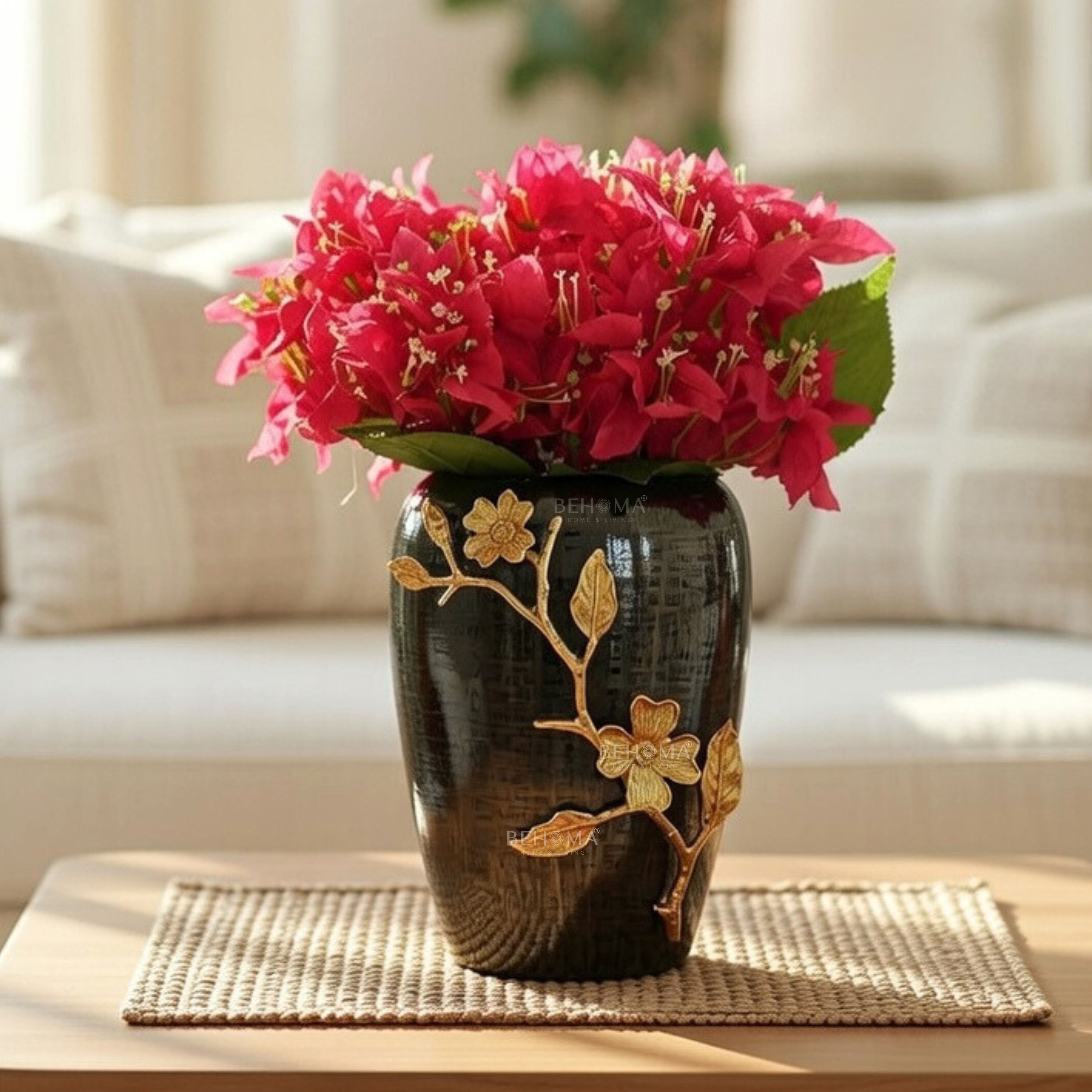 Stainless Steel Black Vase