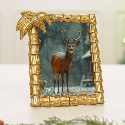 Tropical Gold Palm Tree Frame, 4x6 Inch