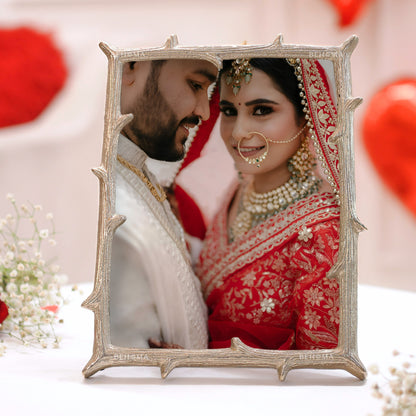 Metal Twig Frame, Silver - (6x8)