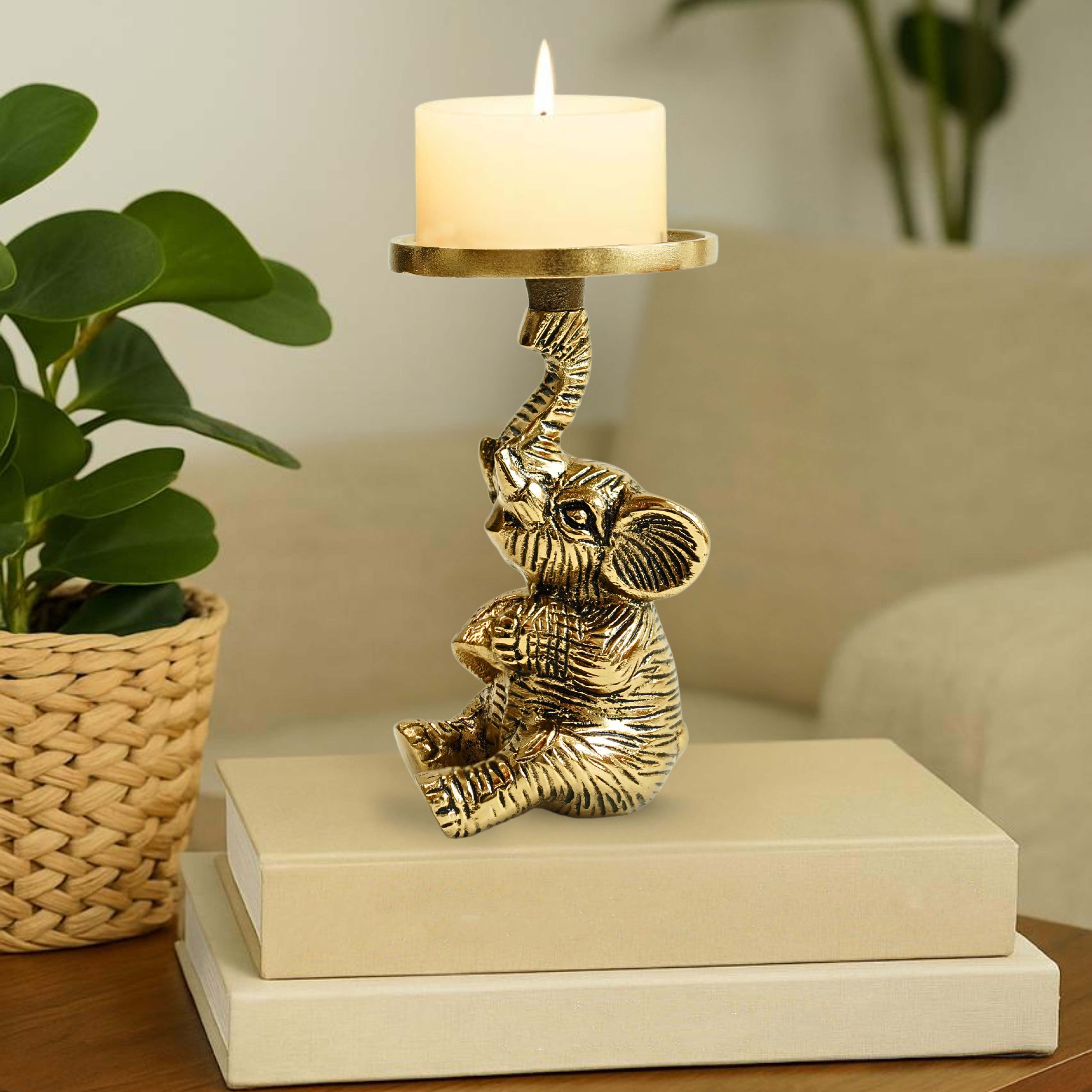 Baby Elephant Candle Holder