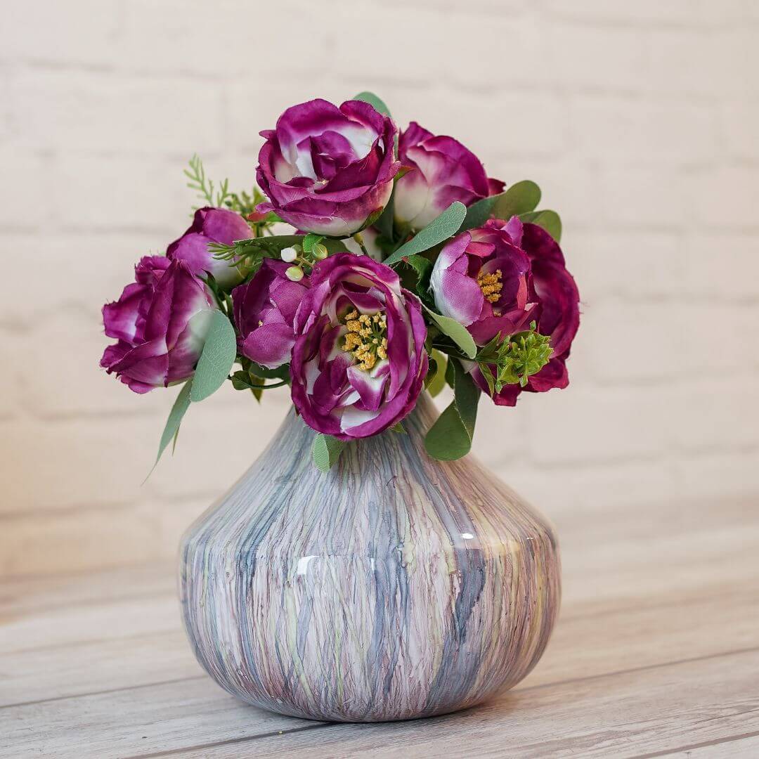 Flower vase multi color large 