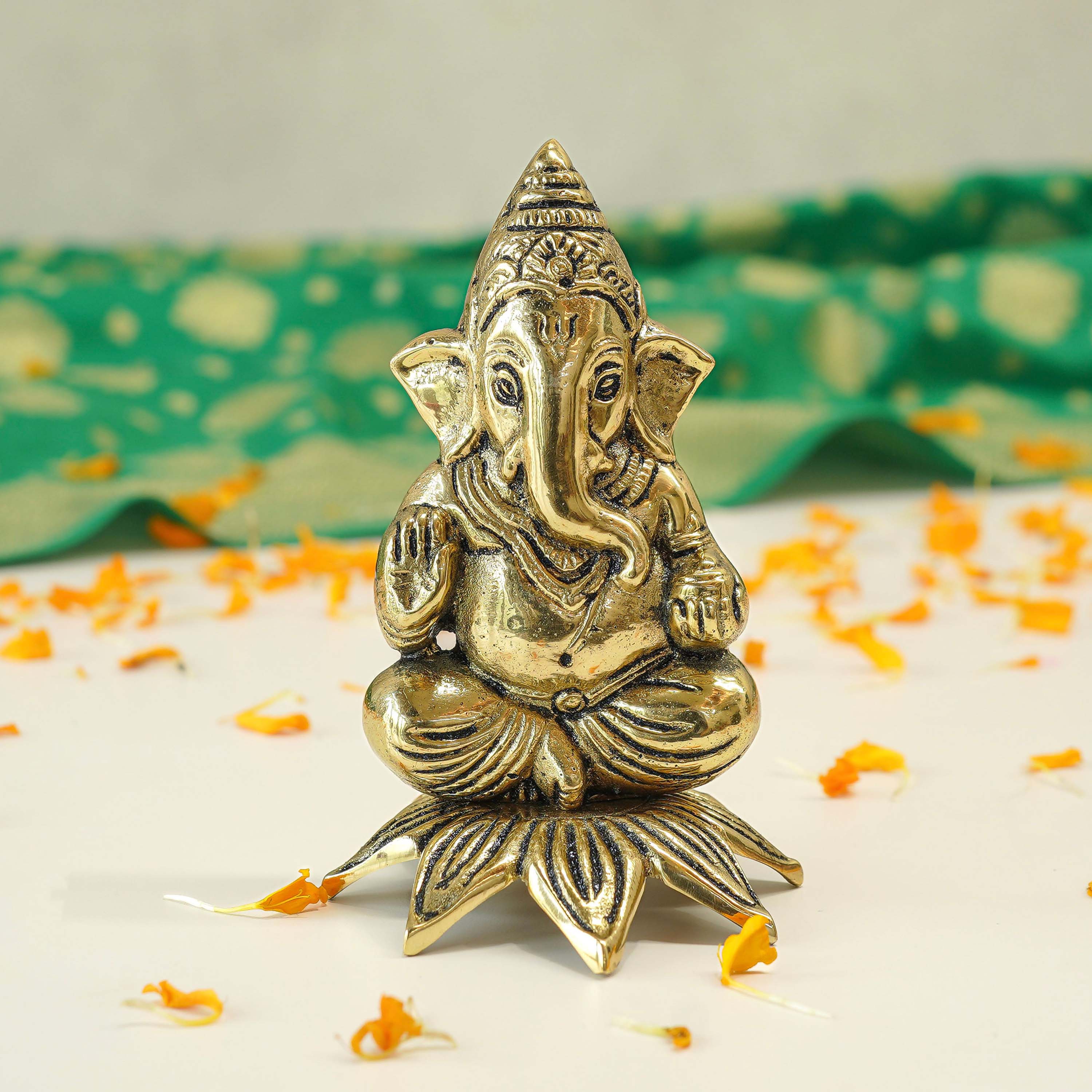 Ganesha Brass Statue
