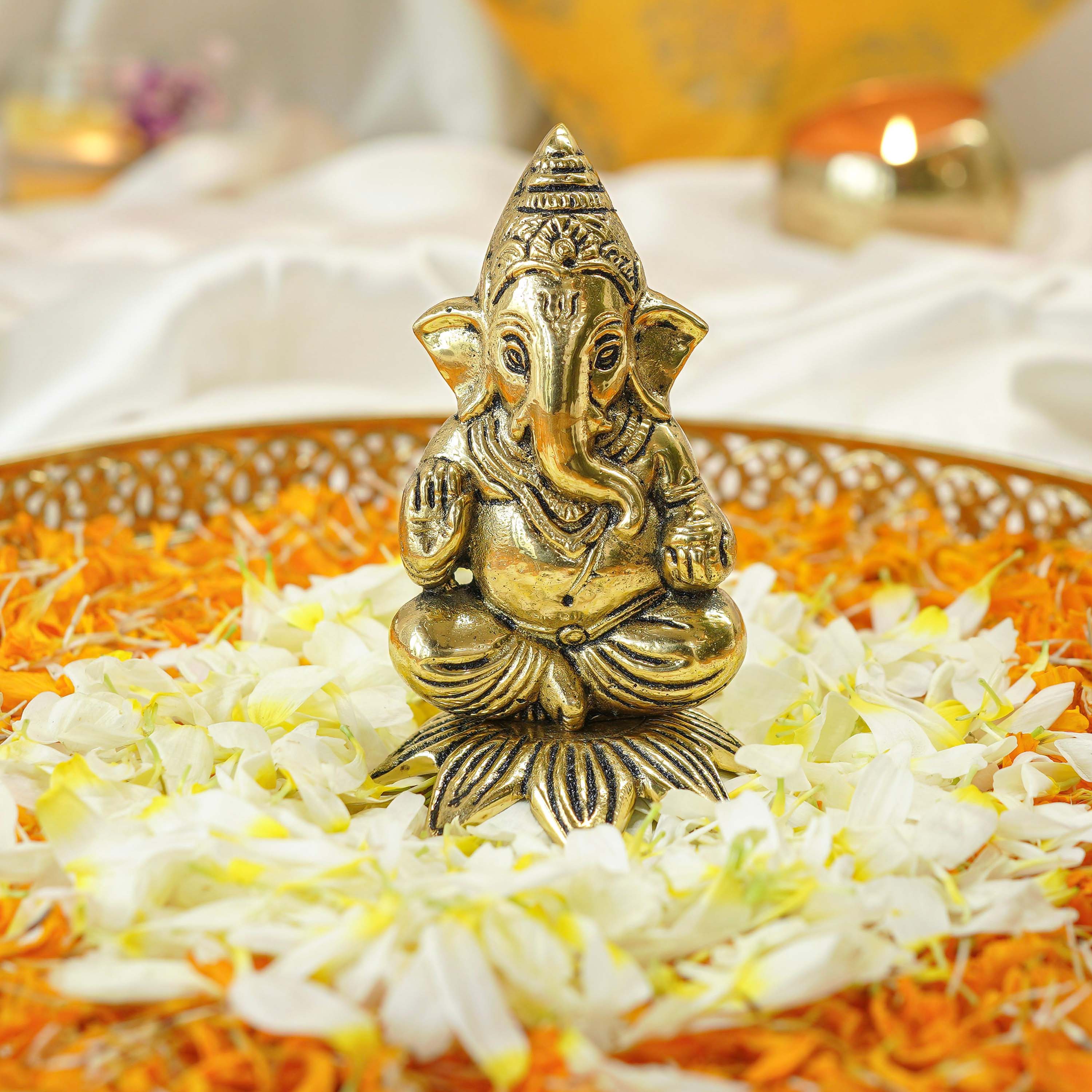 Ganesha Brass Statue