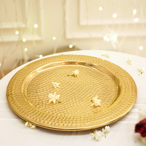 Metal Hammered Platter, Small