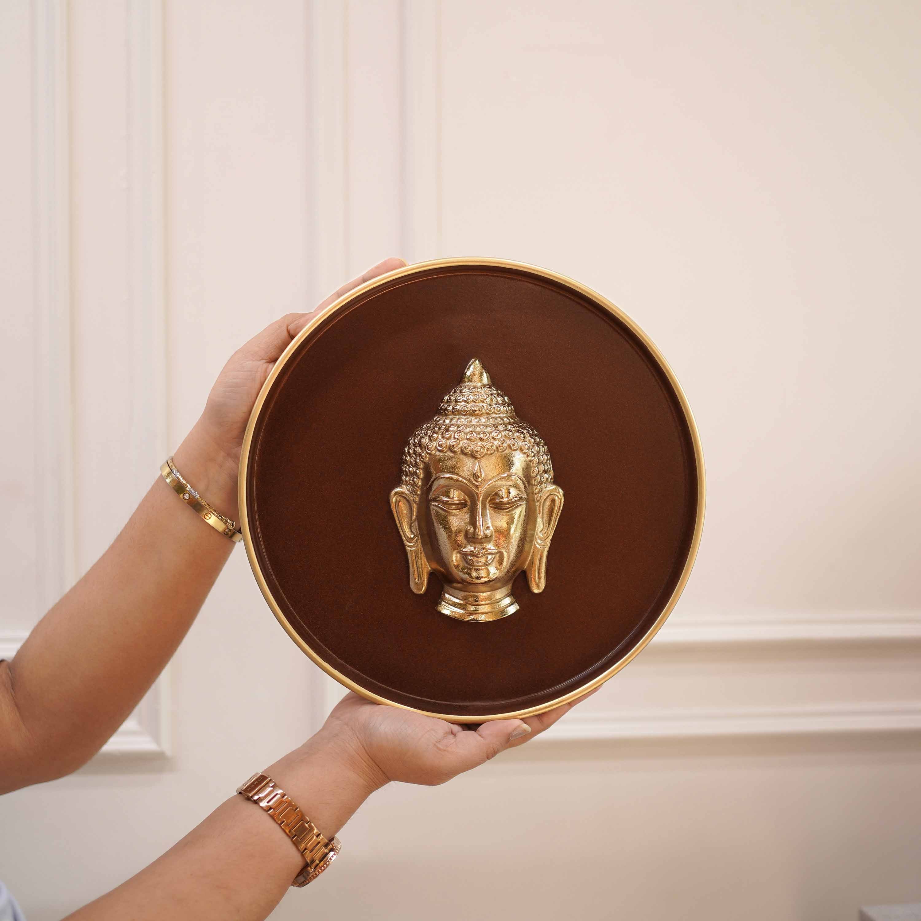 Buddha Wall Plate, 10 Inch