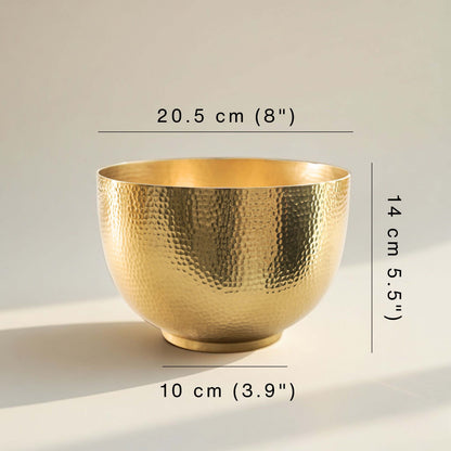 Elegant Bowl Metal Flower Vase