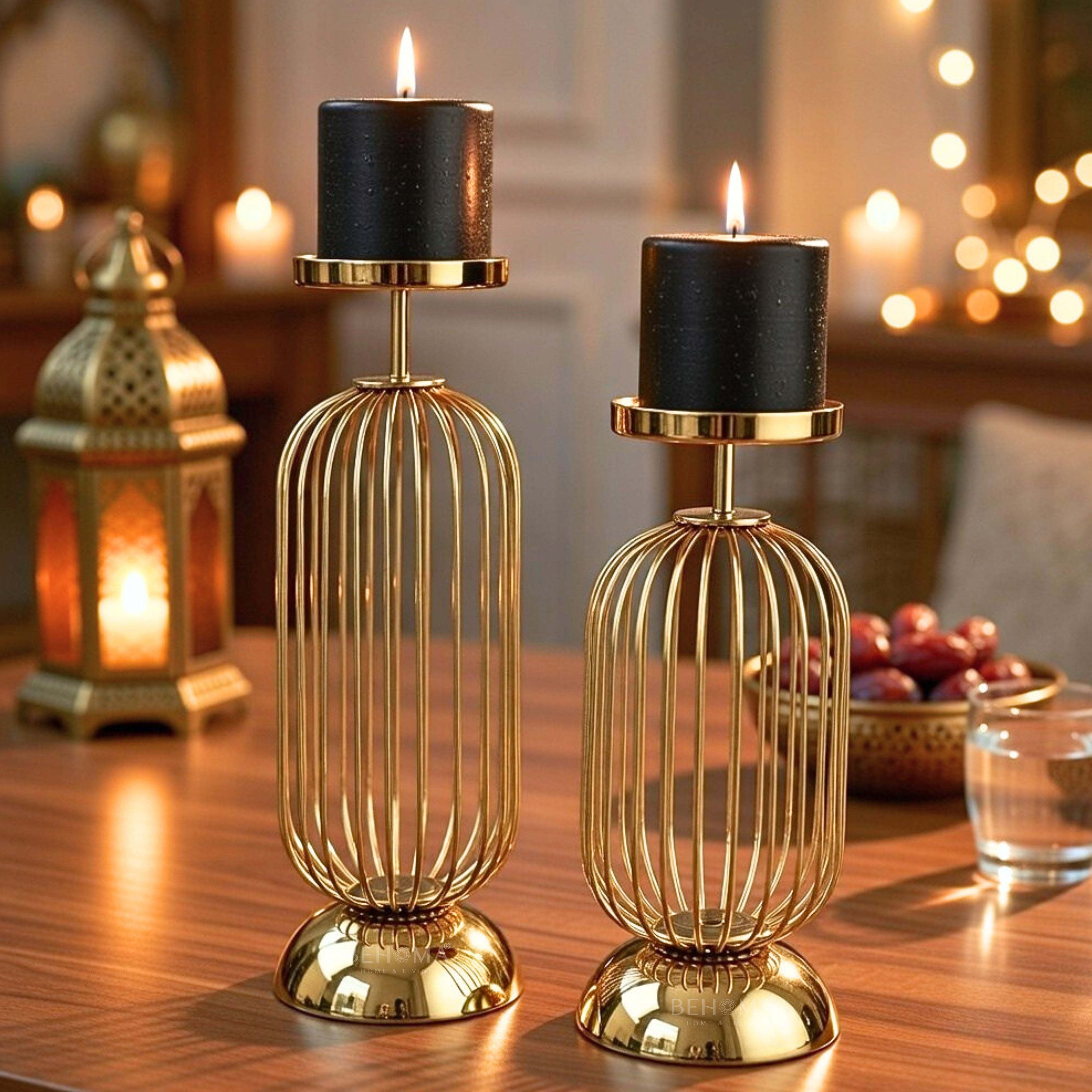 Cage Candle Holder Set