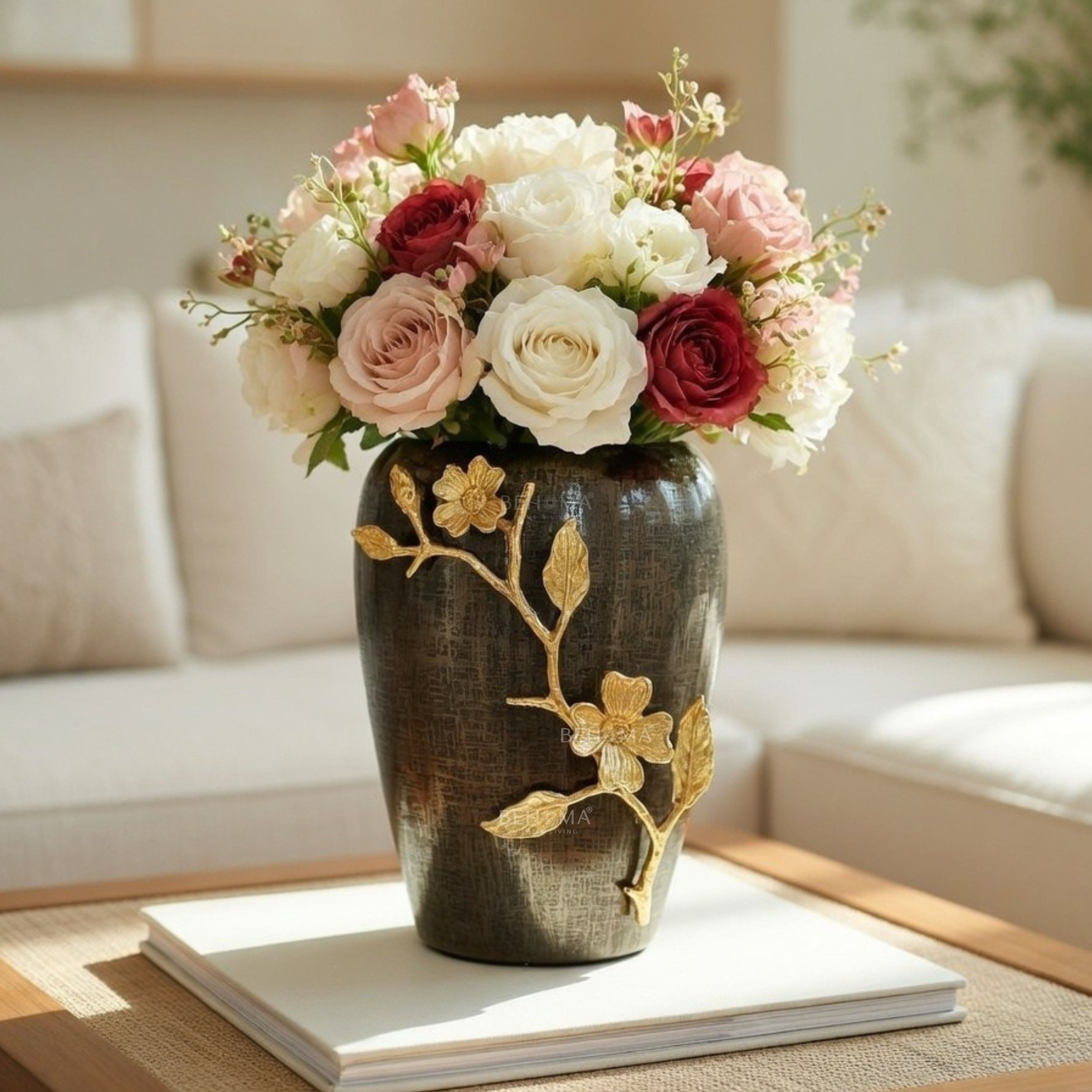 Stainless Steel Black Vase