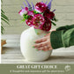 Metal Flower vase - White 