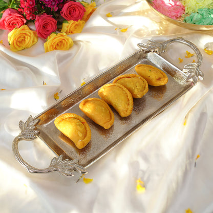 Leaf Essence Tray, Silver