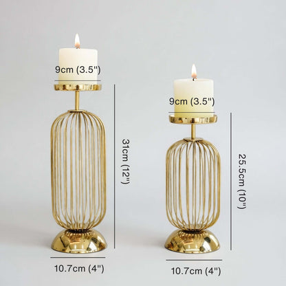 Cage Candle Holder Set