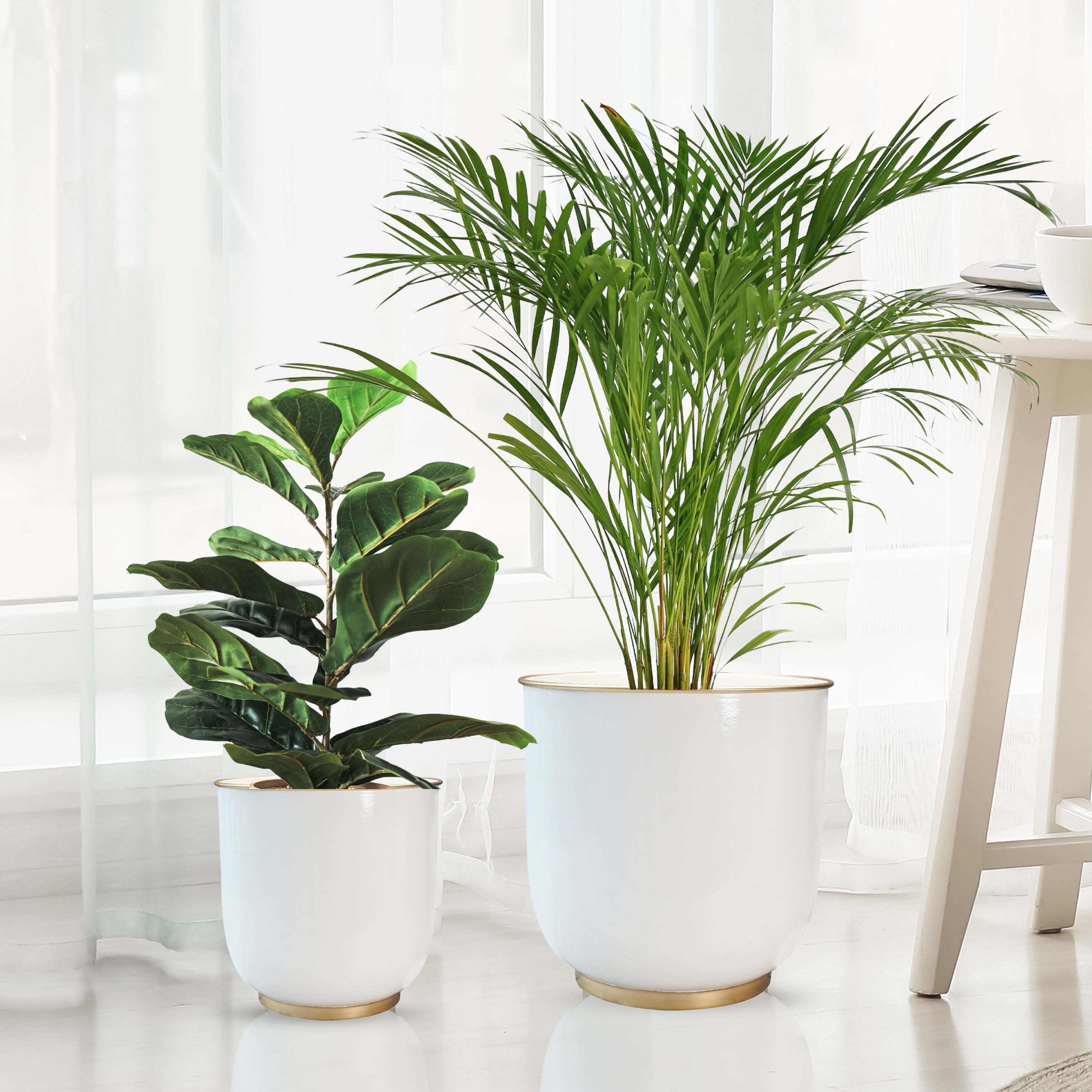 Floor Metal Planter, Set (Pot Only)