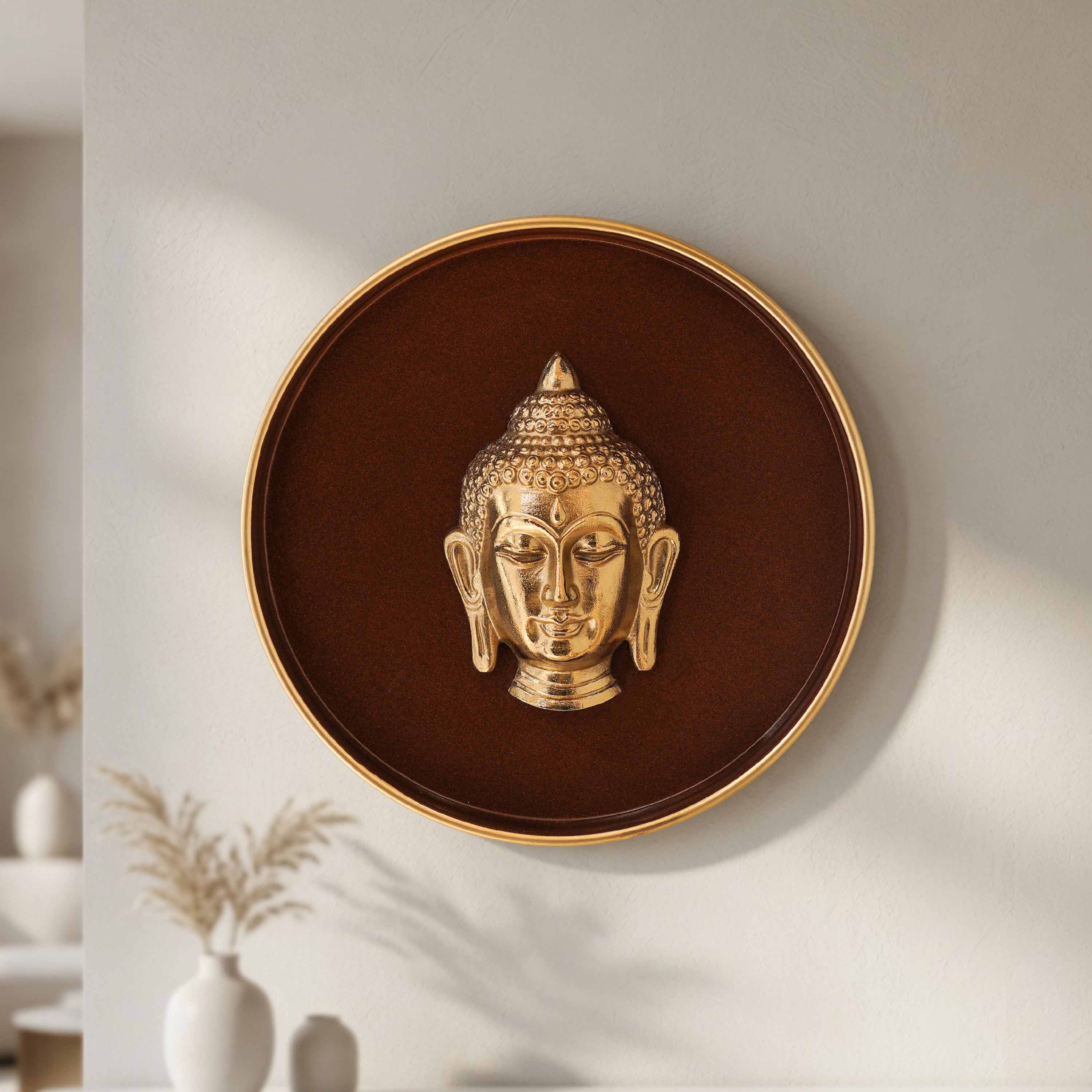 Buddha Wall Plate, 10 Inch