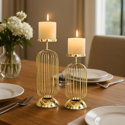 Cage Candle Holder Set