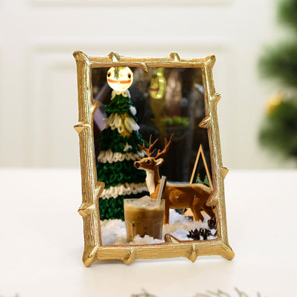 Metal Twig Frame, Gold- (4x6)