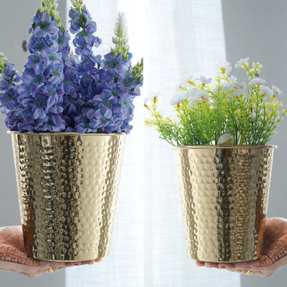 Bucket Metal Planter, Set (Pot Only)