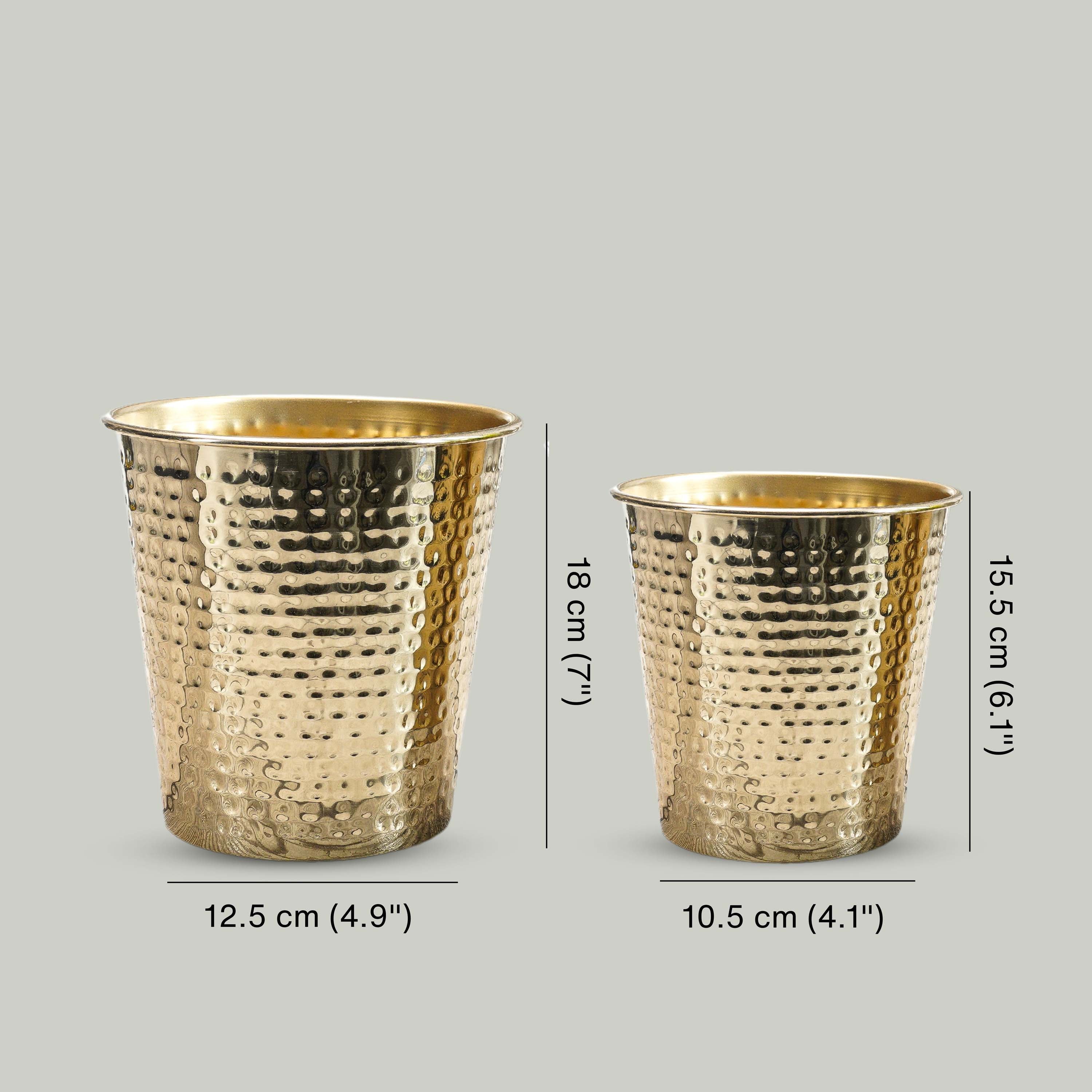 Bucket Metal Planter, Set (Pot Only)