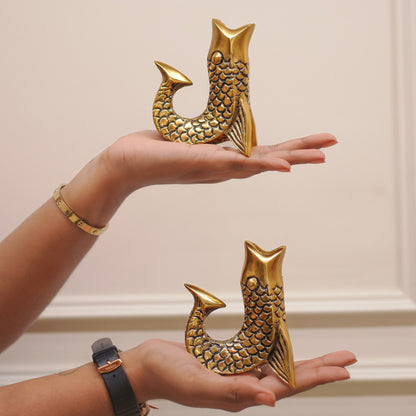 Fish Taper Candle Holder Set