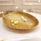 Metal decorative tray, Metal serving tray, Decorative metal platter, Large