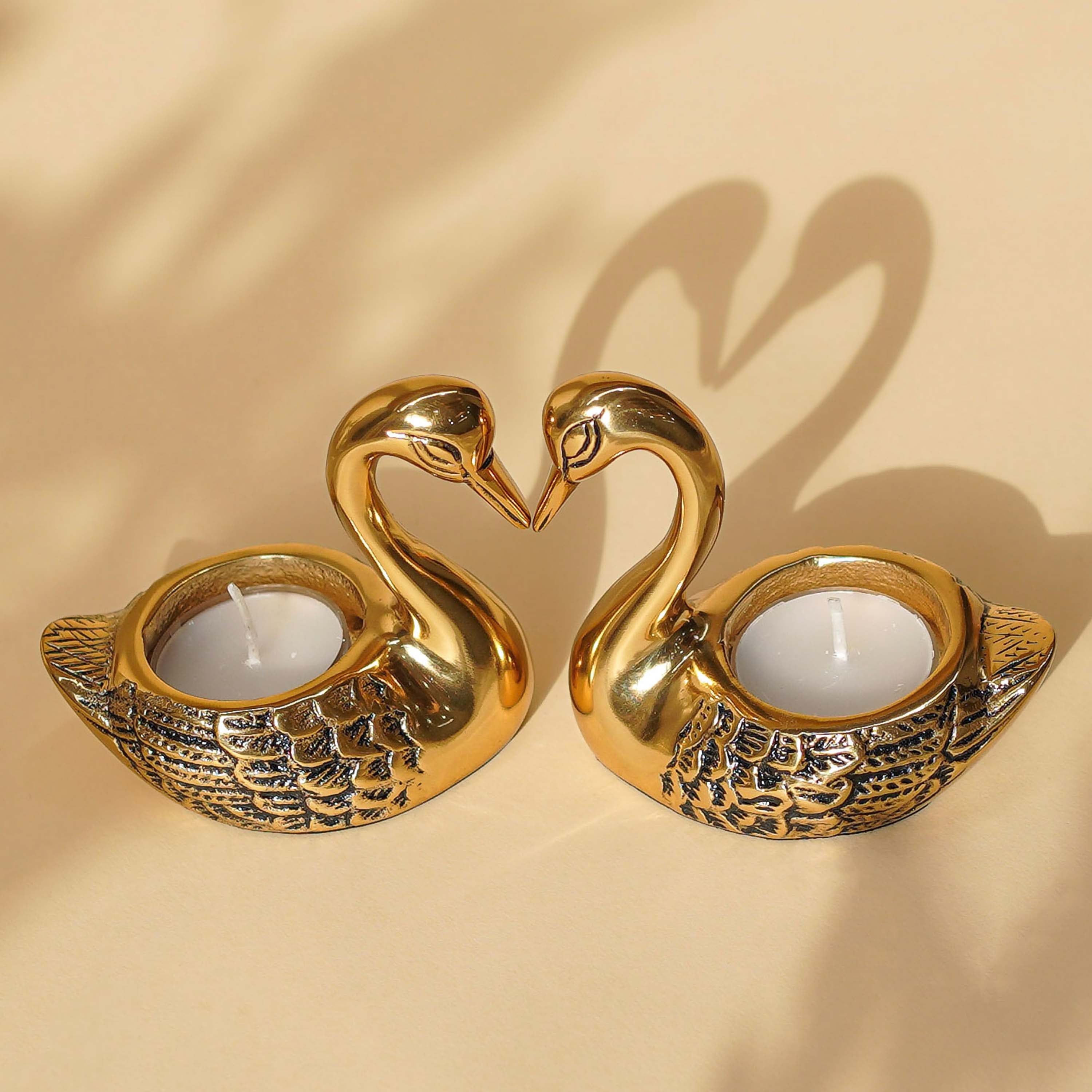 Swans Tealight Holder set