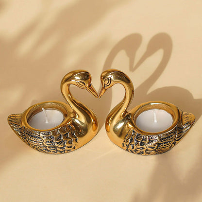 Swans Tealight Holder set