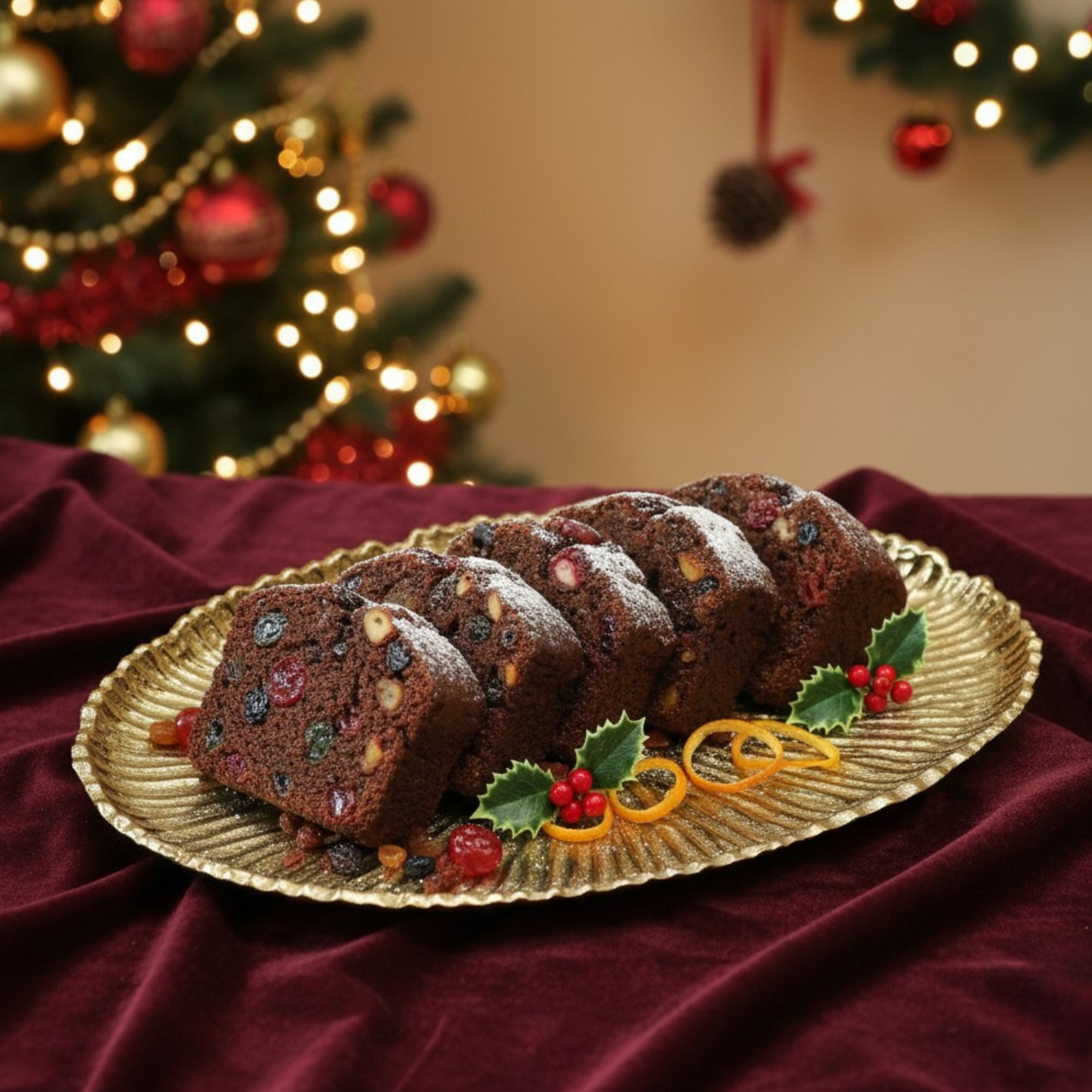 Aluminium Casted Sunburst Tray, Gold