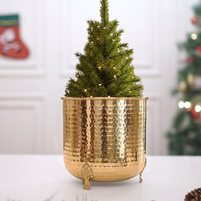 Leaf leg Metal Planter, Large (Pot Only)