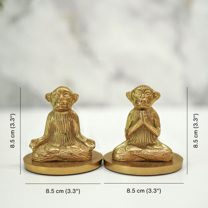 Yoga Monkey Candle Holder, Set