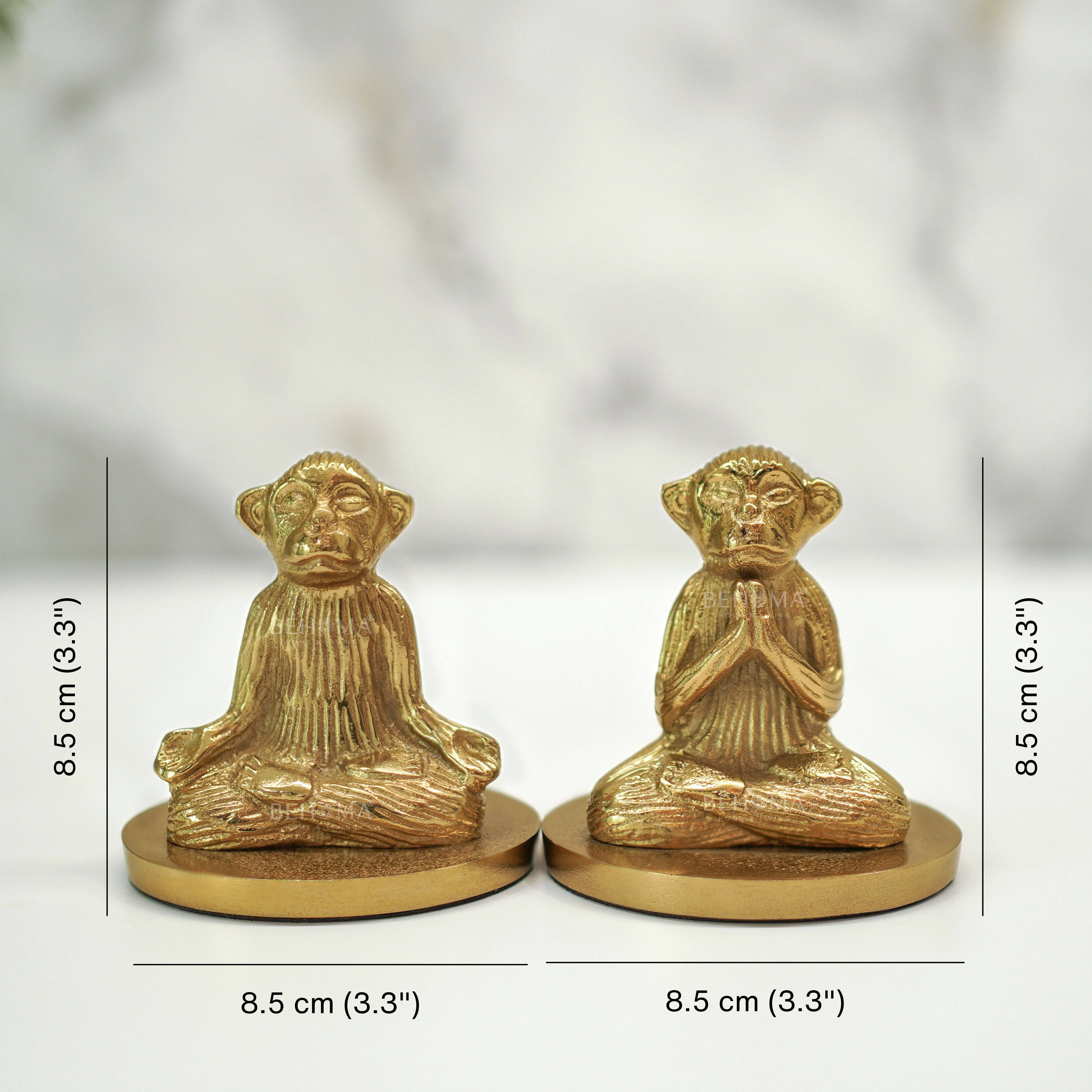 Yoga Monkey Candle Holder, Set