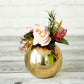 Metal Ball Flower Vase, Pink - Large