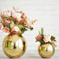 Ball Flower vase Gold set of 2 