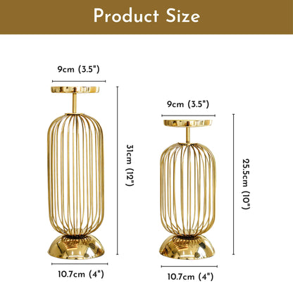 Cage Candle Holder Set