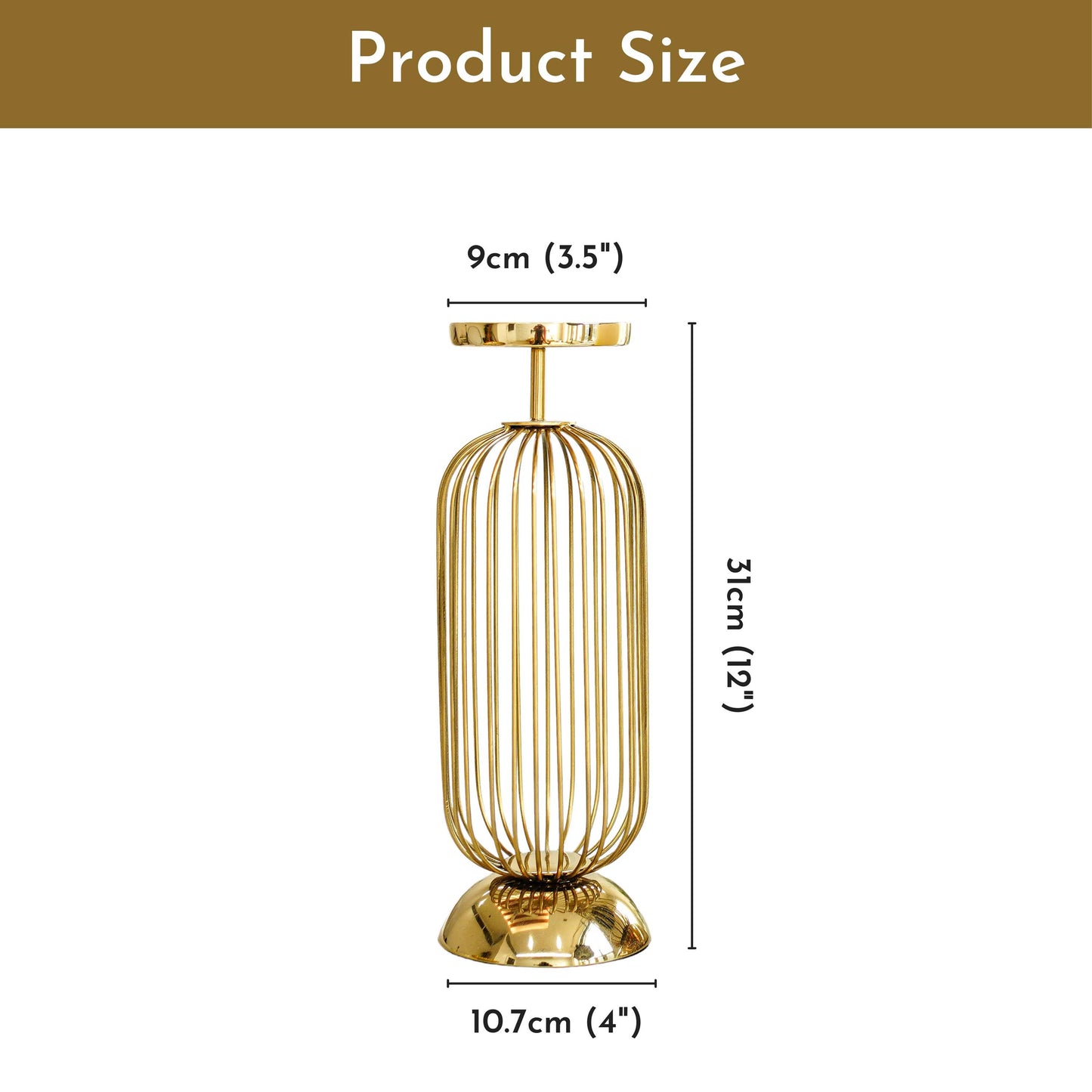 Cage Candle Holder, Large