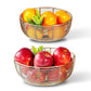Fruit Basket Bowl, Gold - Set of 2