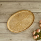 Aluminium Casted Sunburst Tray, Gold