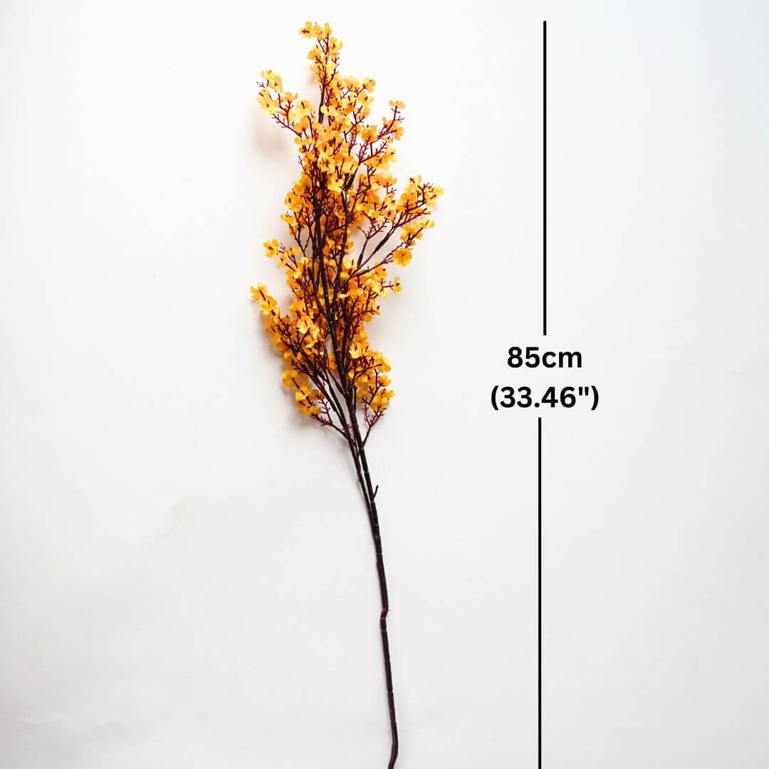 Baby's Breath, Yellow (Faux flowers) - 2 Sticks