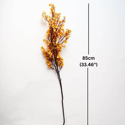 Baby's Breath, Yellow (Faux flowers) - 2 Sticks