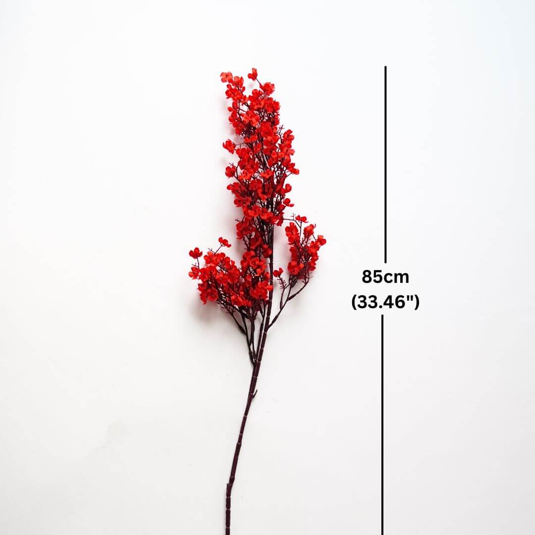 Baby's Breath Flower, Red (Faux flowers)