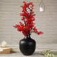 Hammered flower vase - Black 