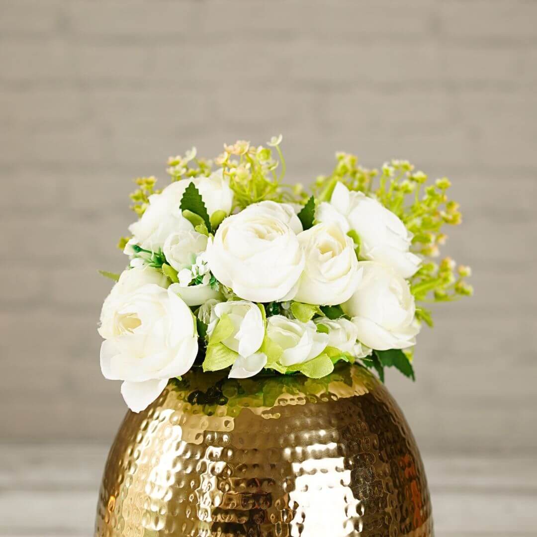 Flower vase with flower - Gold 