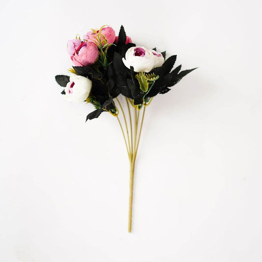 Behoma Purple Decorative Flower Bunch, (Faux Flowers)