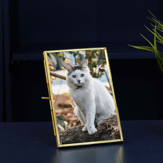 Floating frame, glass photo frame, gifts for her, birthday gift