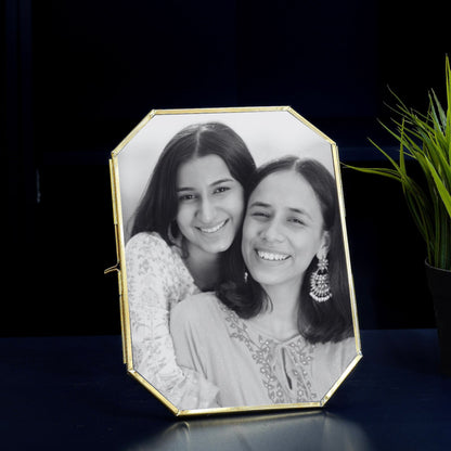 Octagon Glass Table-top Frame (6x8)