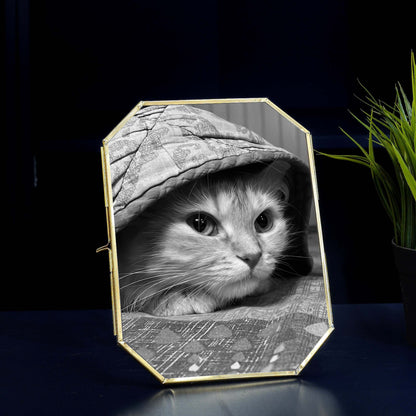 Octagon Glass Table-top Frame (6x8)