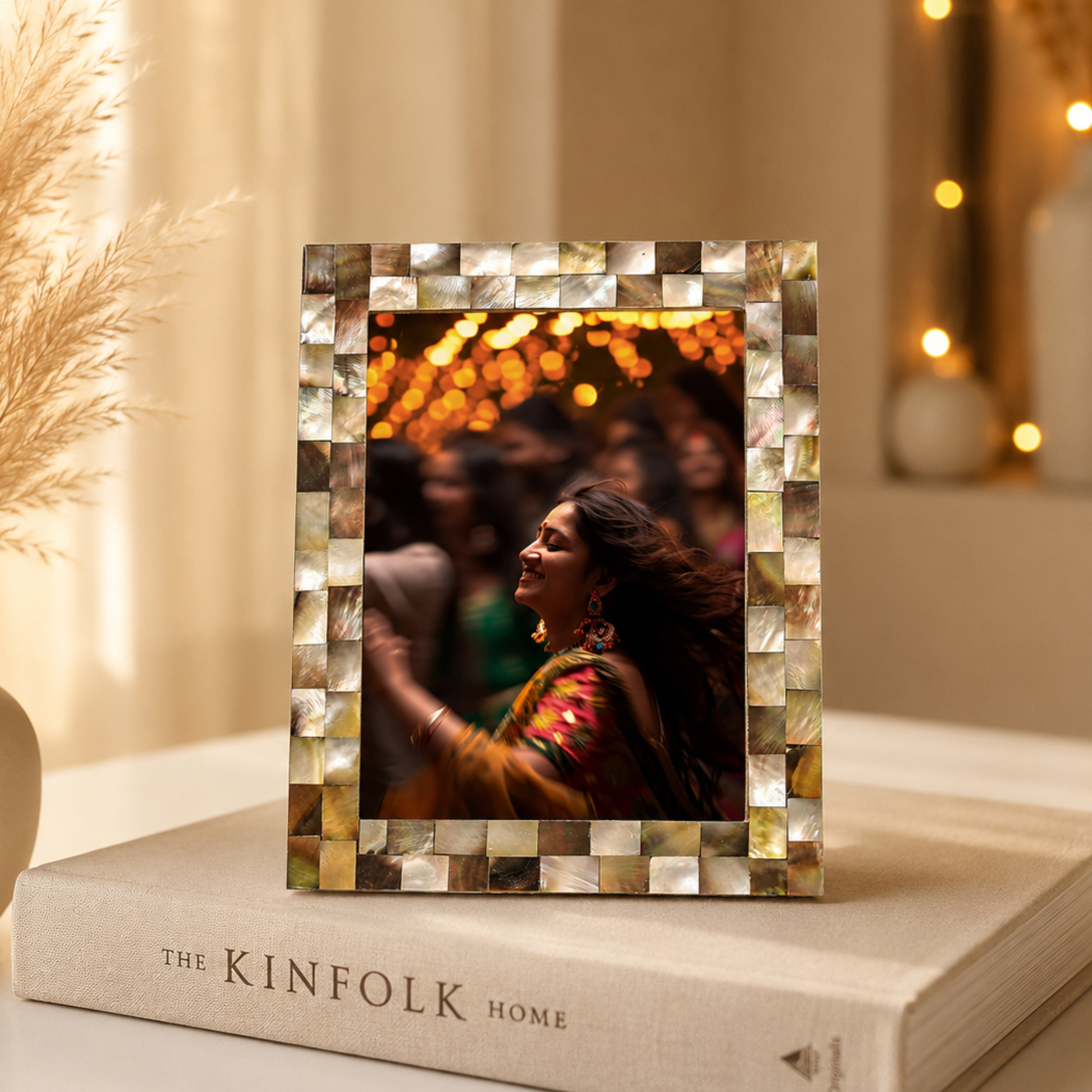Pearl Photo Frame Black - 6x8